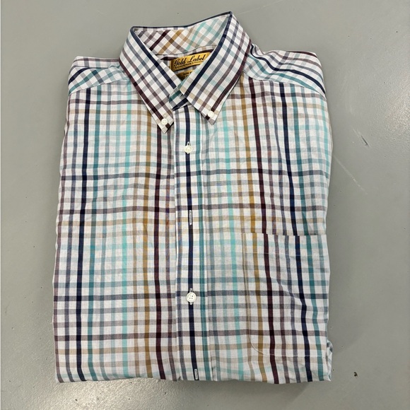 Gold label by Roundtree and York short sleeve button‎ up - Picture 1 of 7